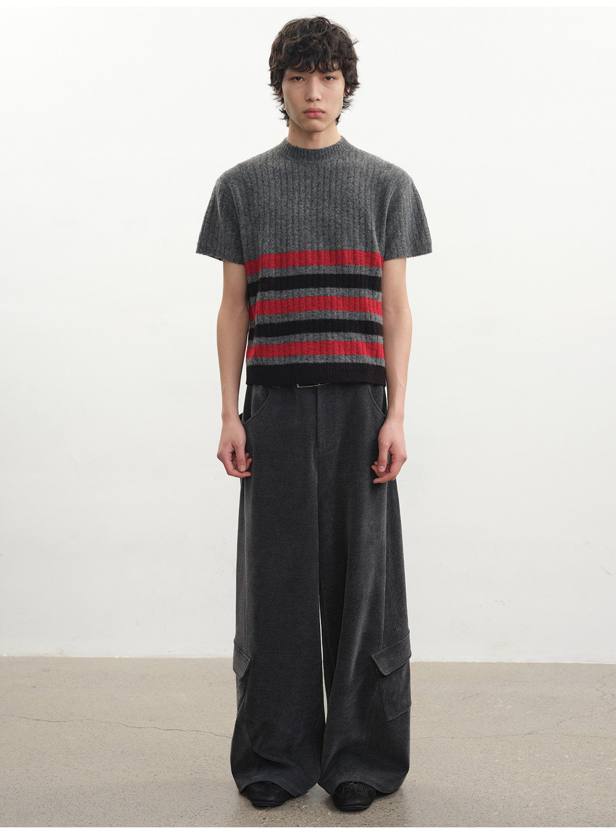 Washed Side Pocket Casual Pants