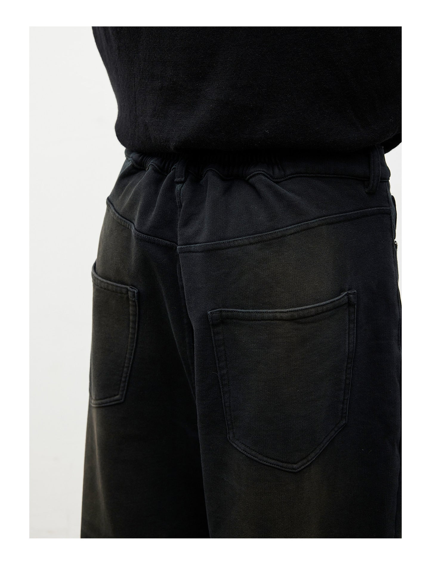 Faux Denim Sweatpants