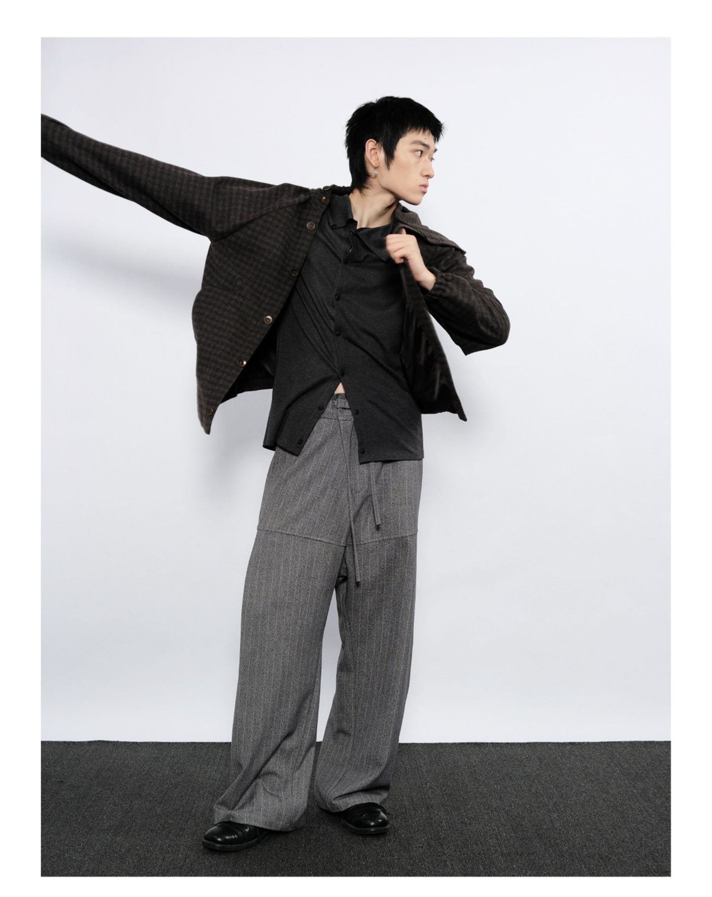 Checkered Hooded Jacket