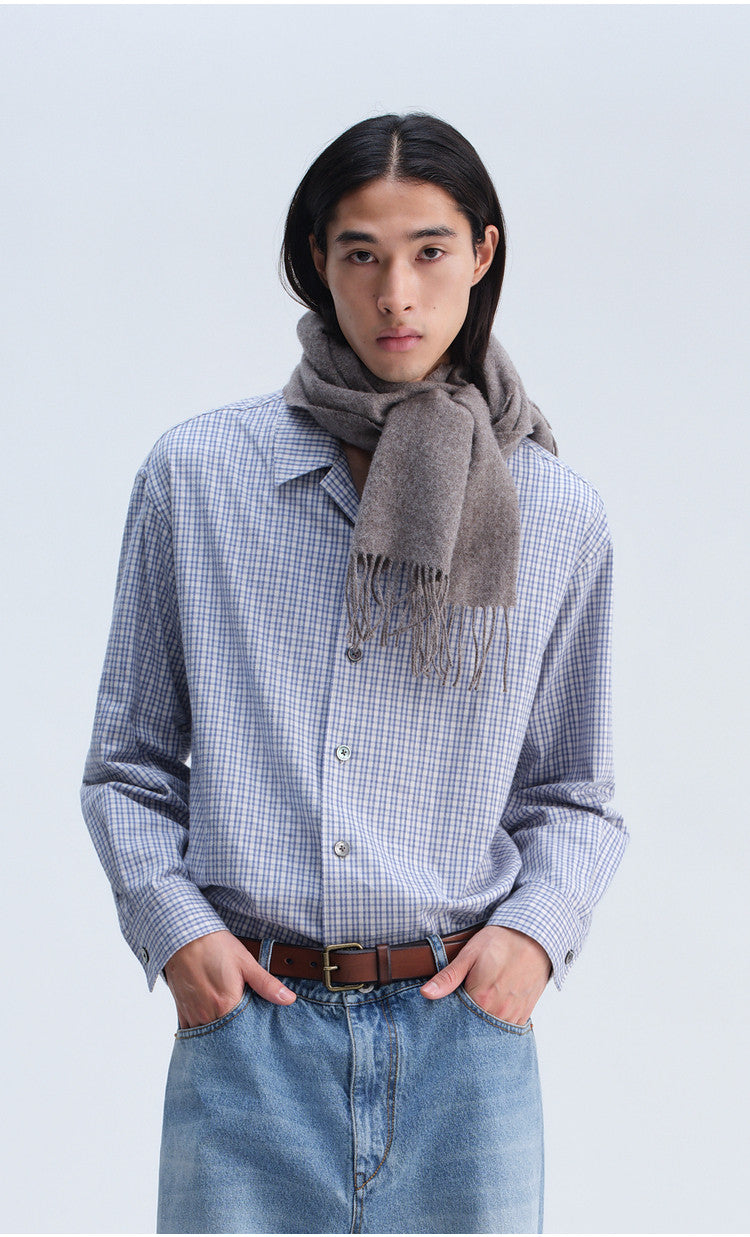 Casual Check Shirt with a Relaxed Fit