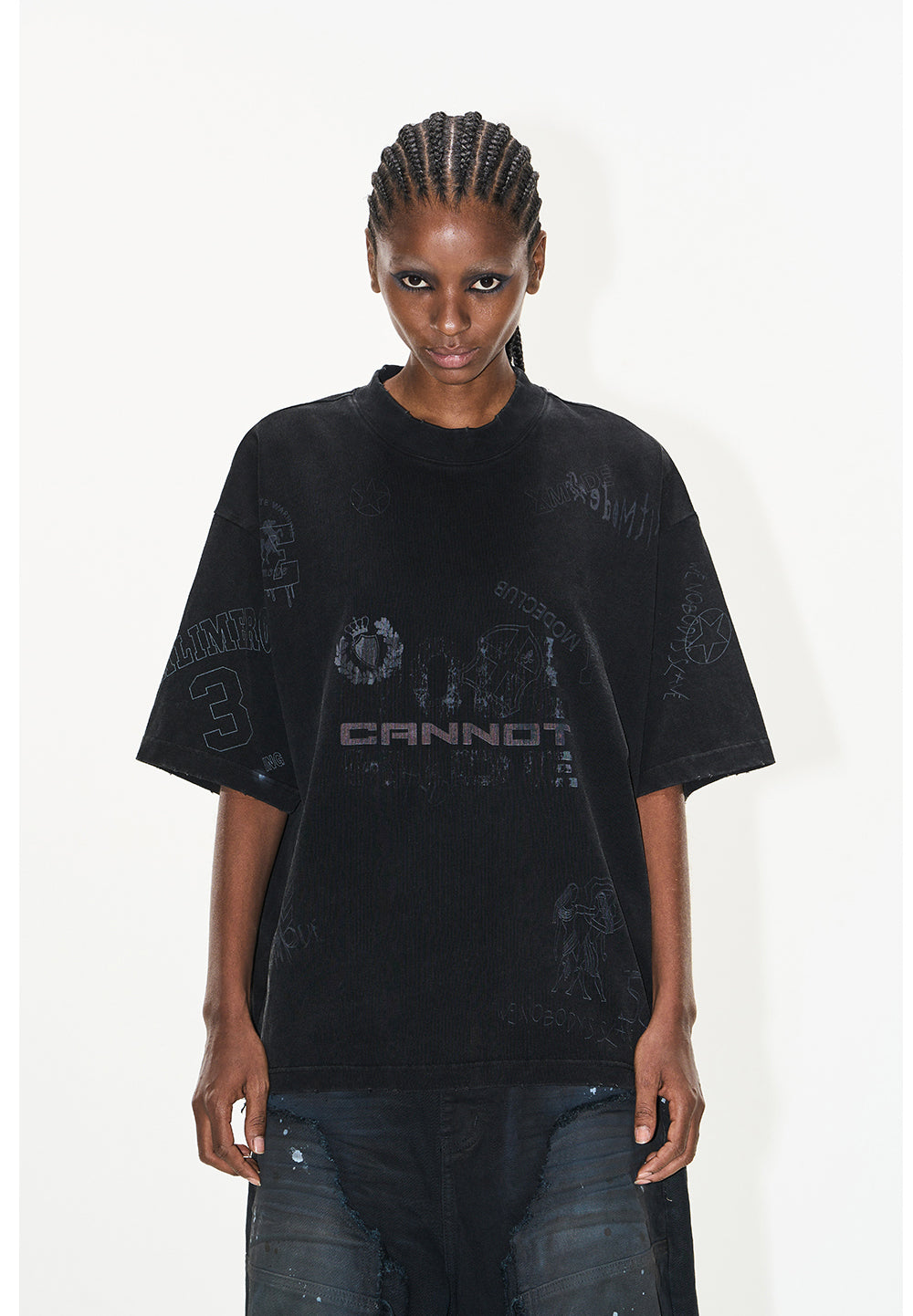 Damaged graffiti T-shirt