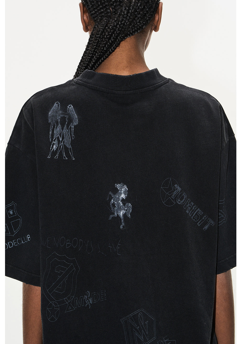 Damaged graffiti T-shirt