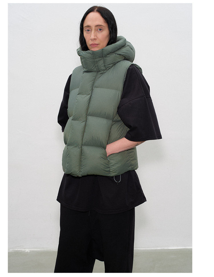 High-Fill Down Vest with Hood