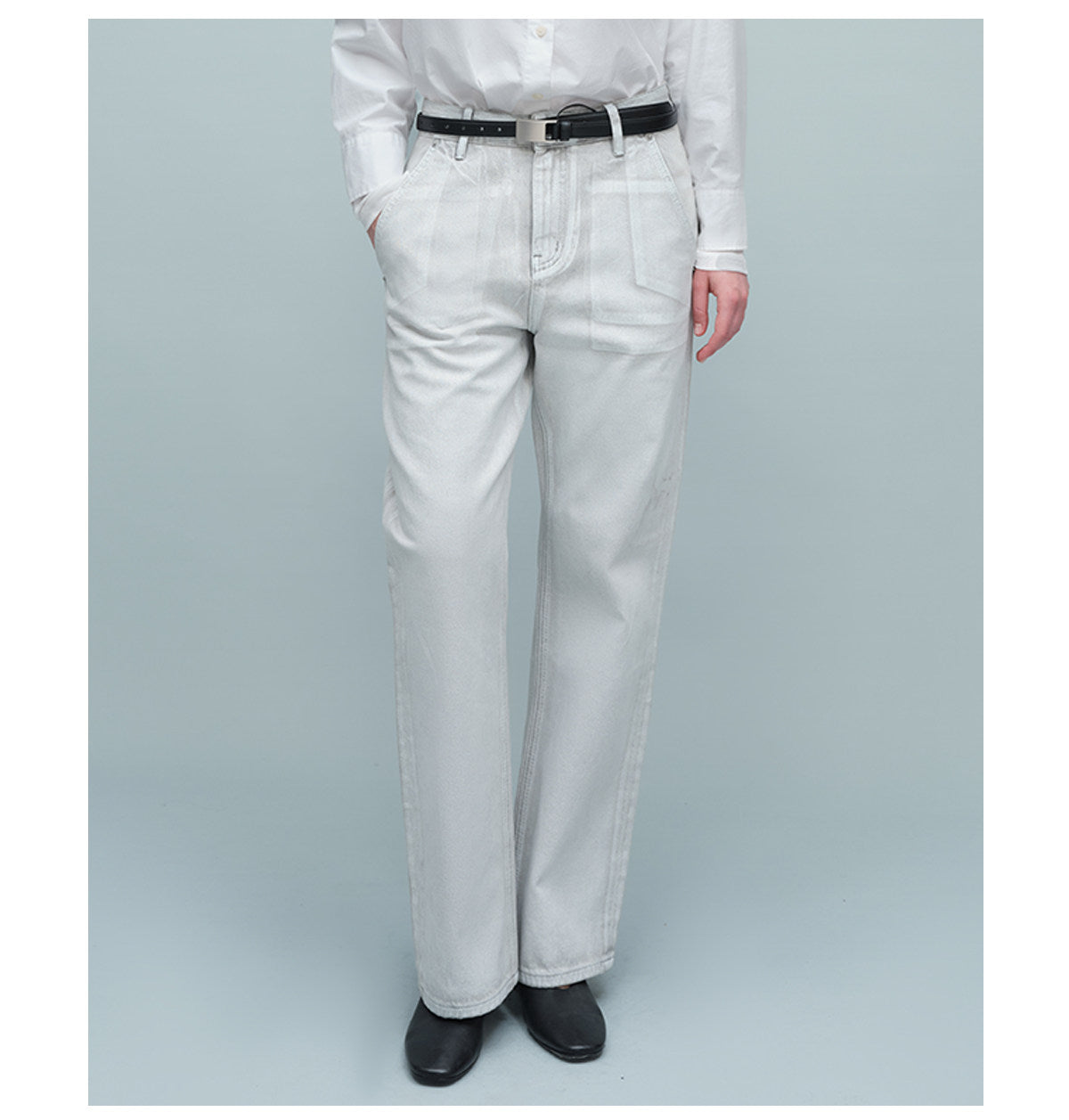 Visual Multi-Pocket Slim-Fit Jeans