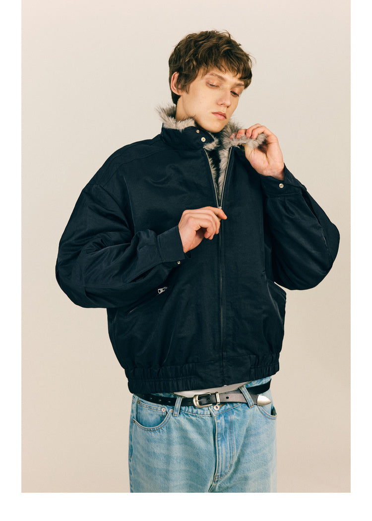 Fur Collar Retro Jacket