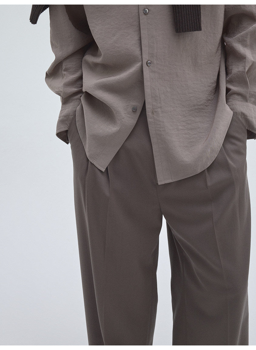 Lightweight Square-Collar Casual Shirt
