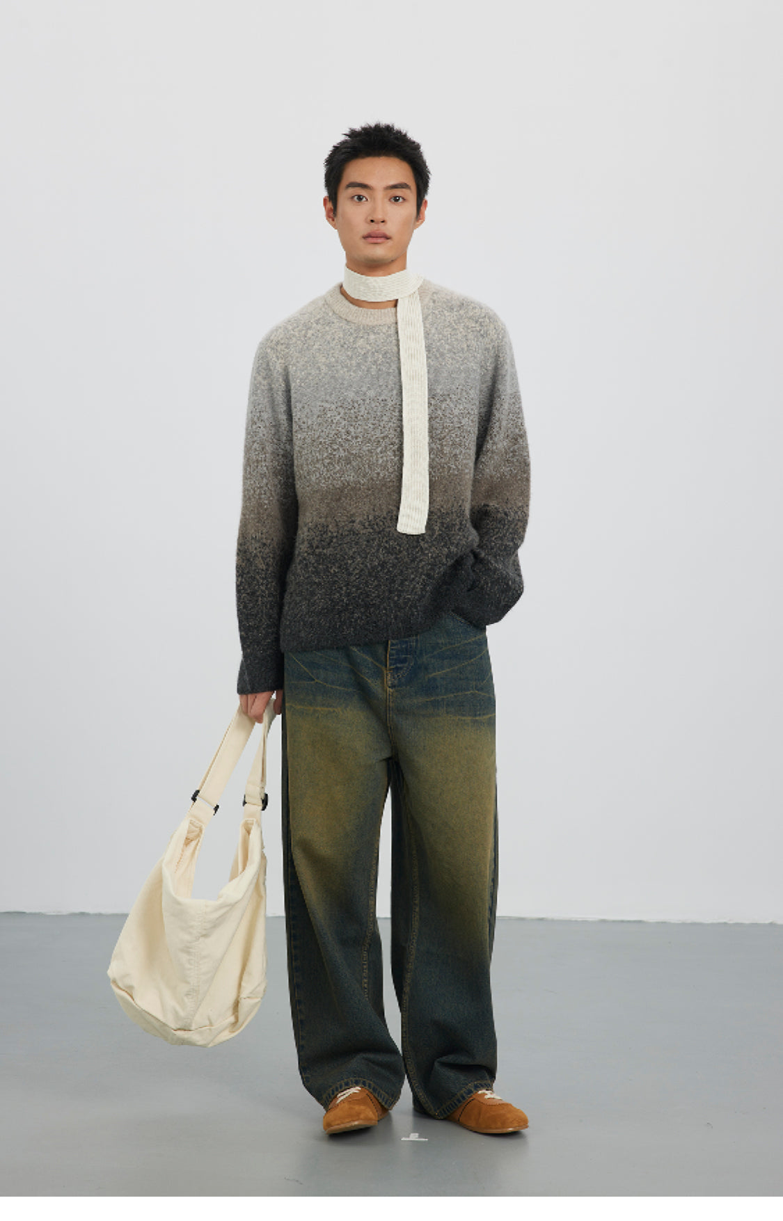 Gradient Crew Neck Sweater