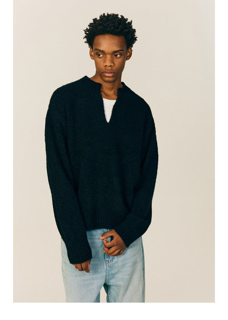 V-Neck Pullover Sweater