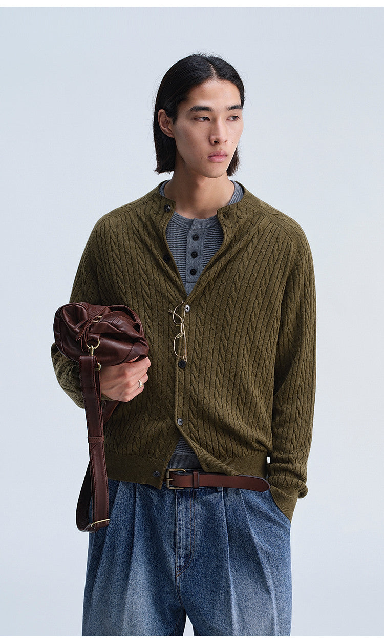 Retro Loose-Fit Casual Knit Cardigan