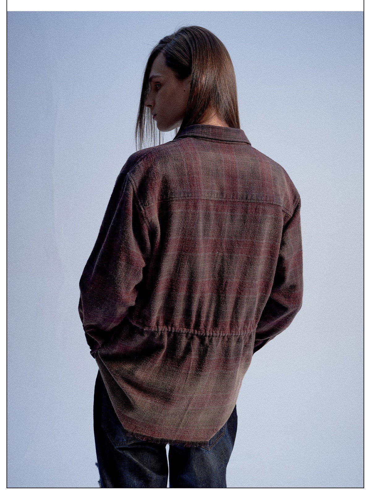 Vintage Check Pattern Hunting Shirt