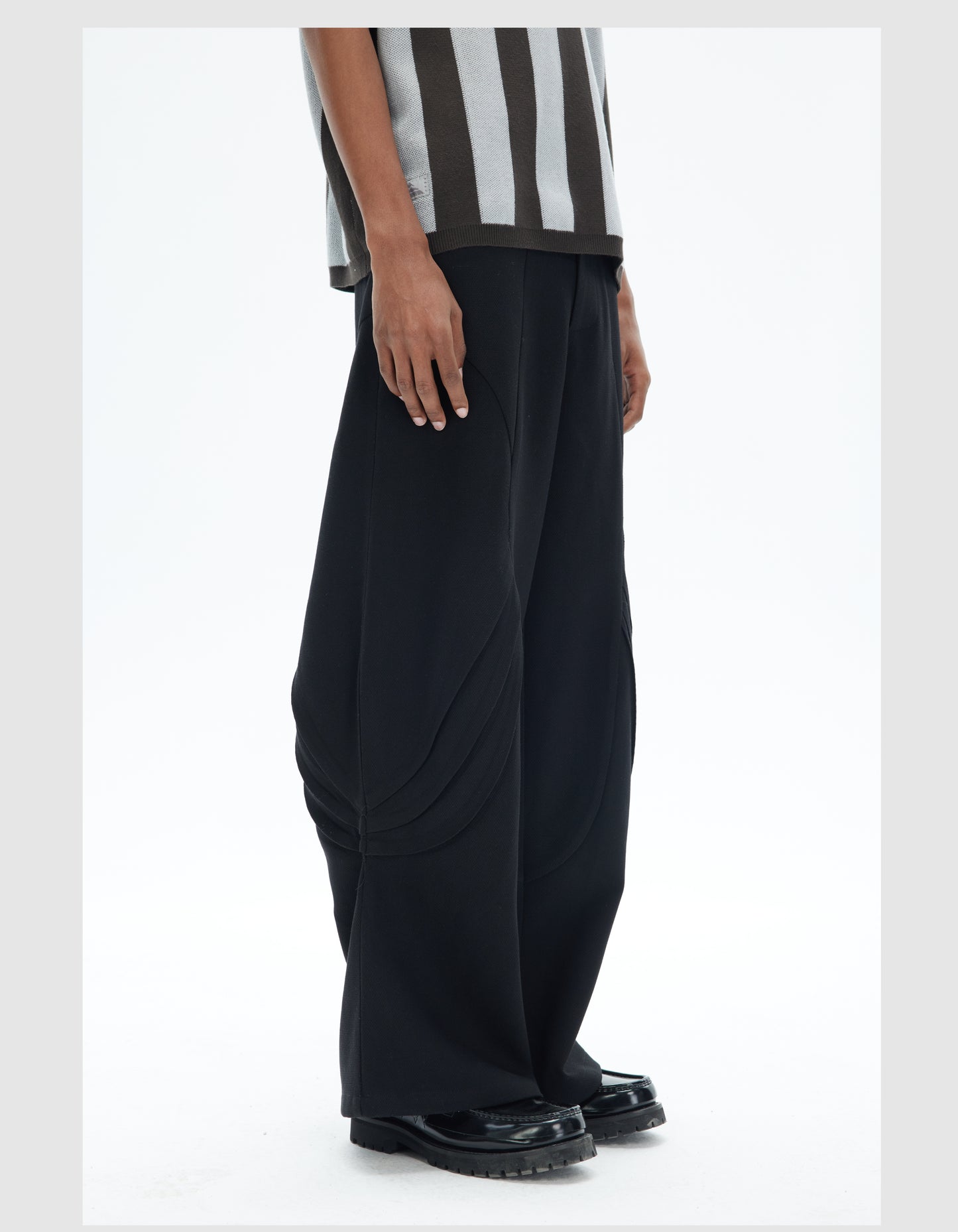 Straight wide-leg casual pants