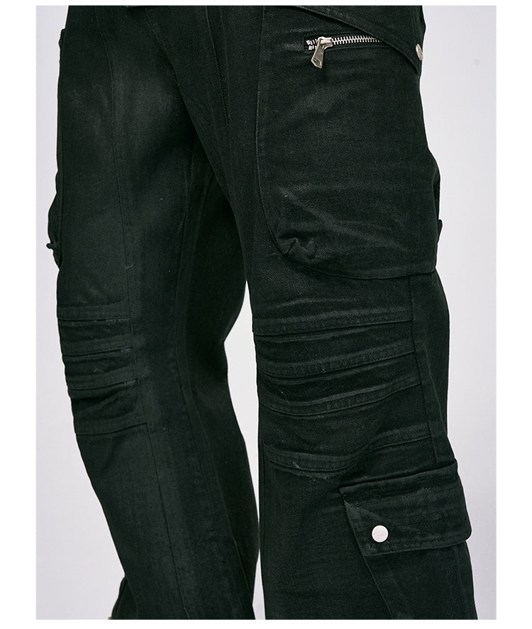 Waxed Shell Casual Pants