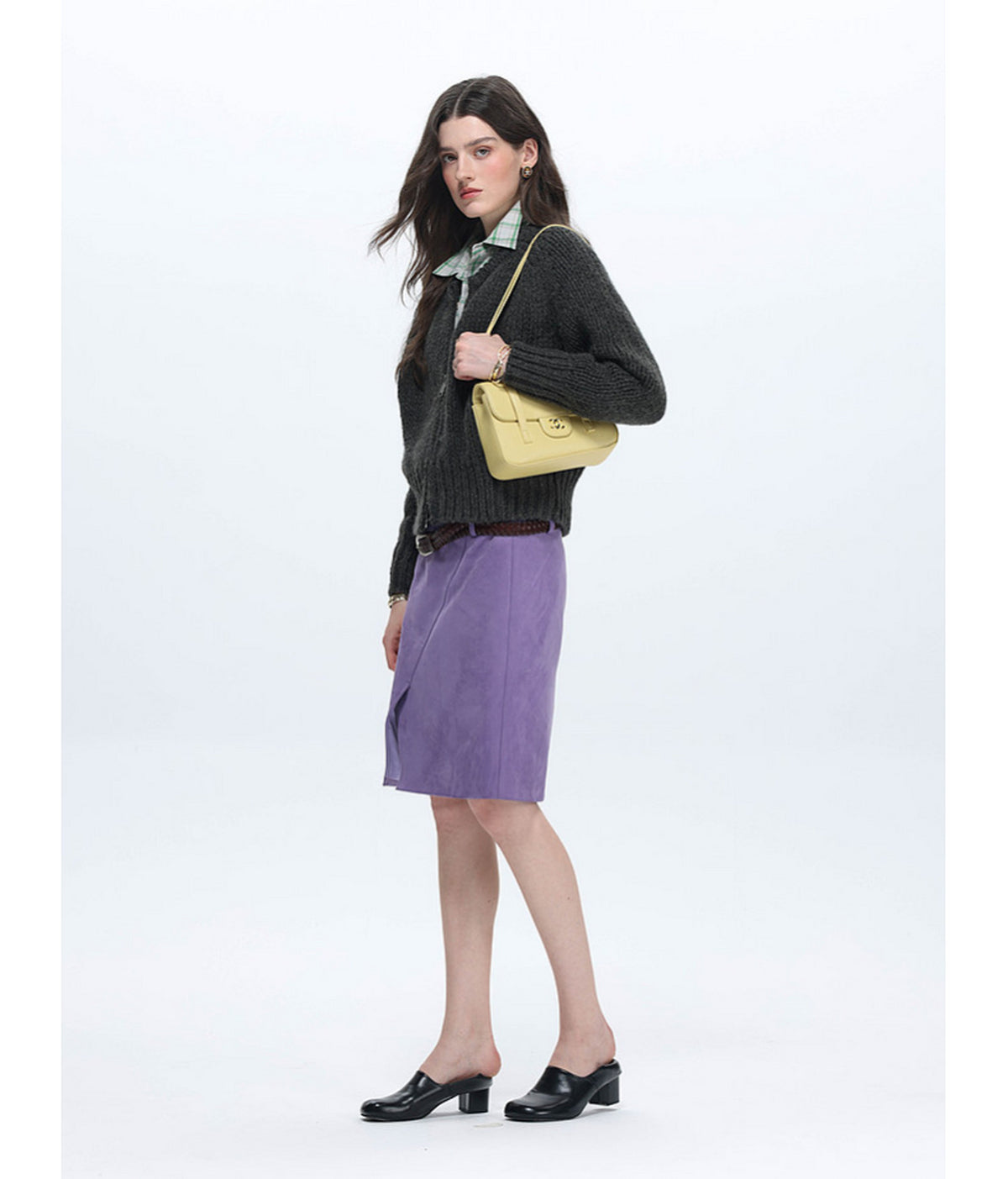 Short-Fit Waist Cardigan