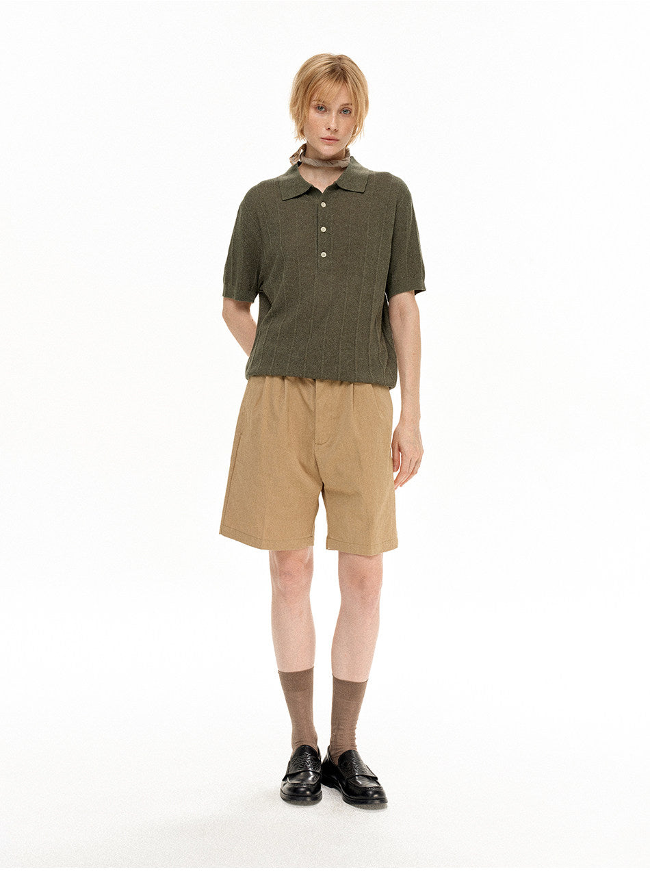 High-Quality Knit Polo Shirt