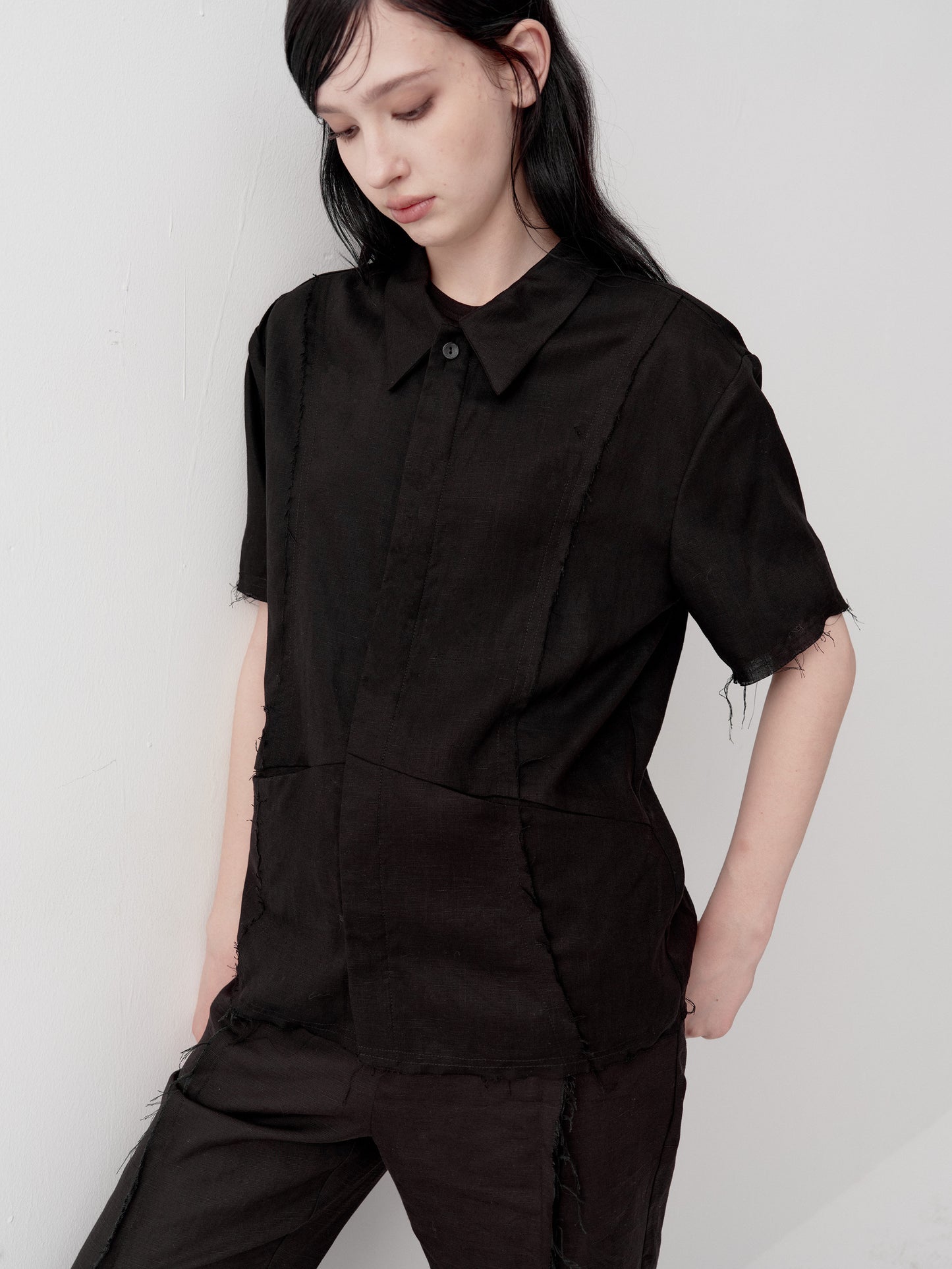Straight-Shoulder Shirt