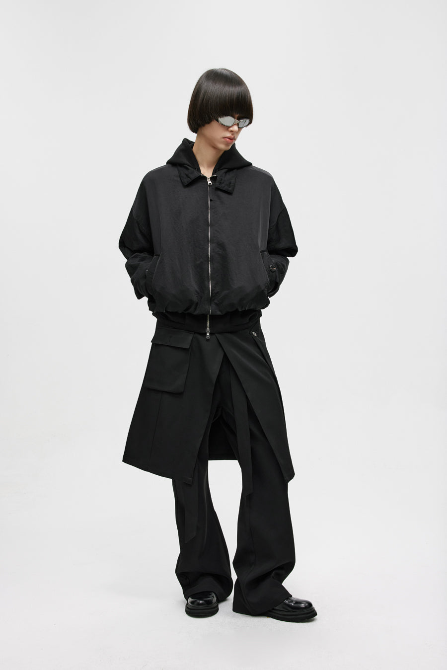 Double Pleated Straight Pants