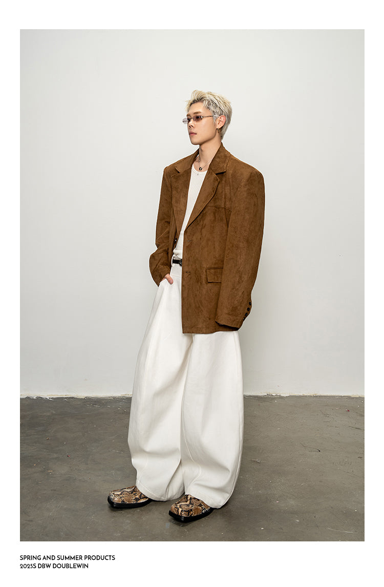 Straight Wide Shoulder Jacket