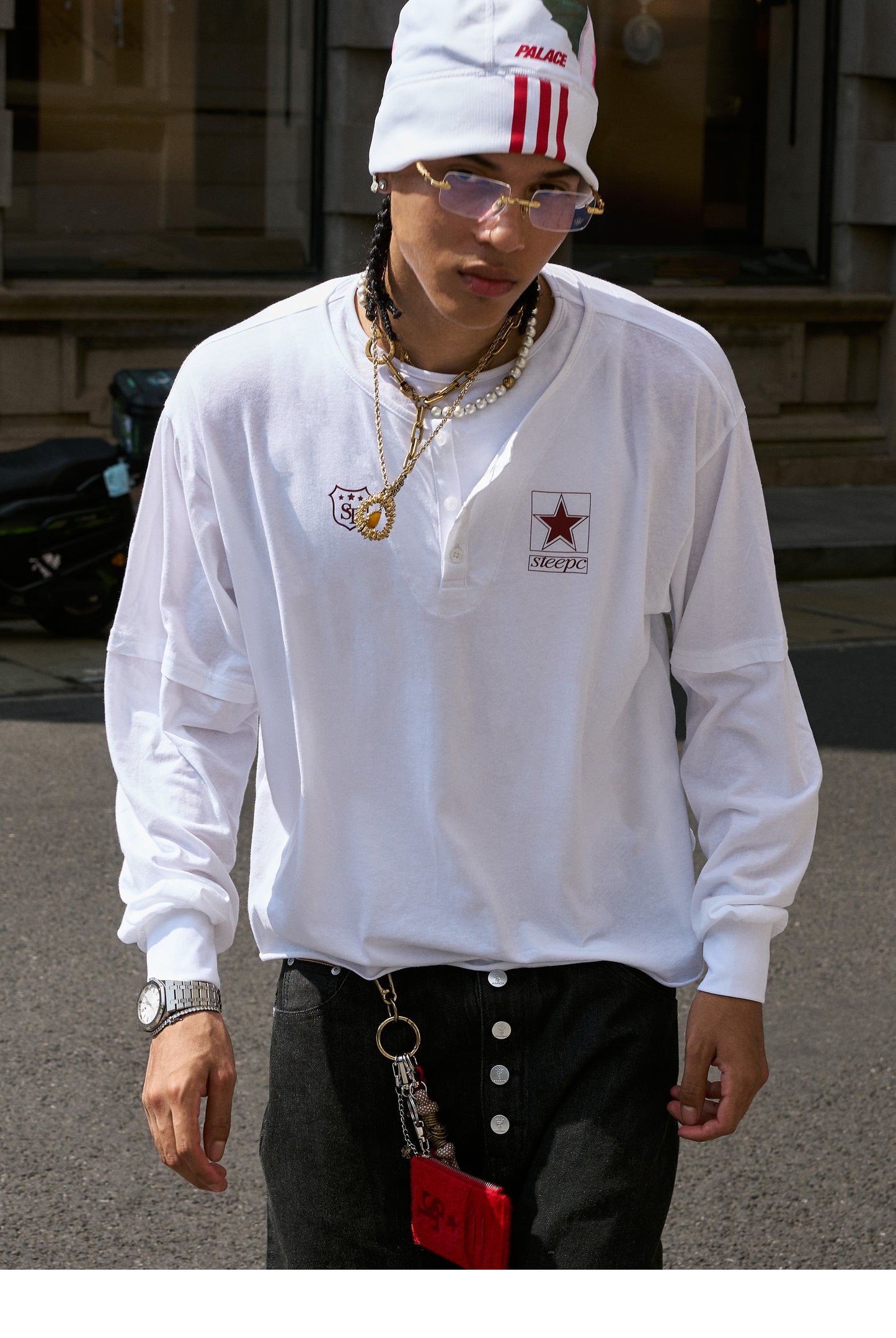 Layered Collar T-Shirt