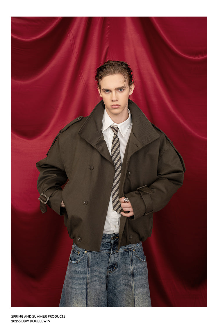 Stand Collar Wide Quilted Jacket