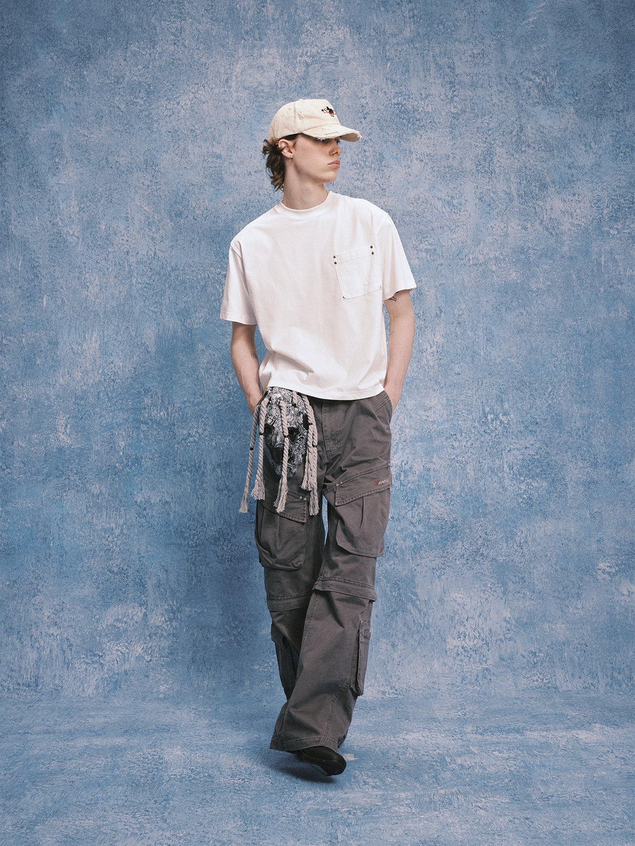 Embroidered Curved-Brim Cap