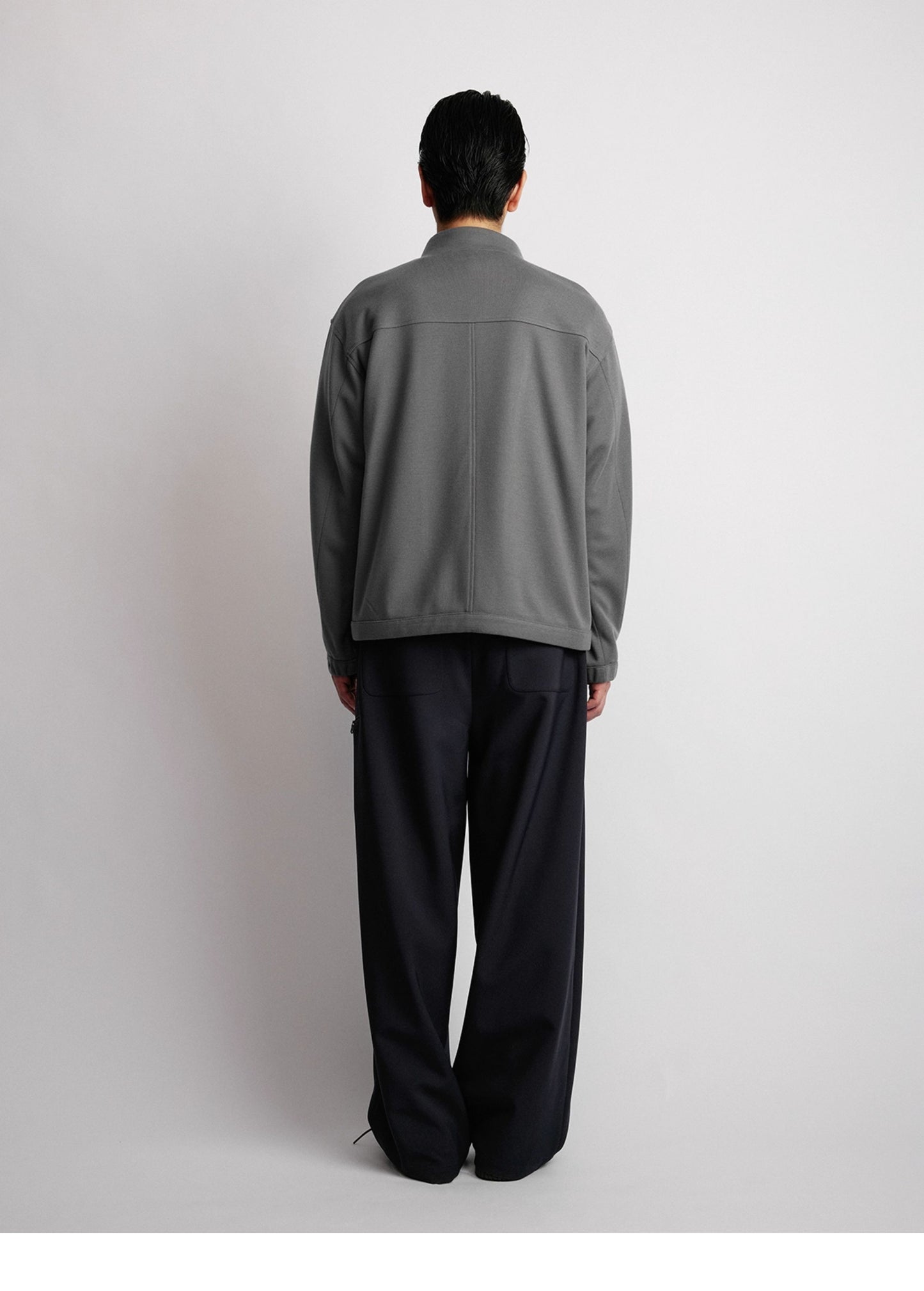 Wool Blend Zipper Jacket