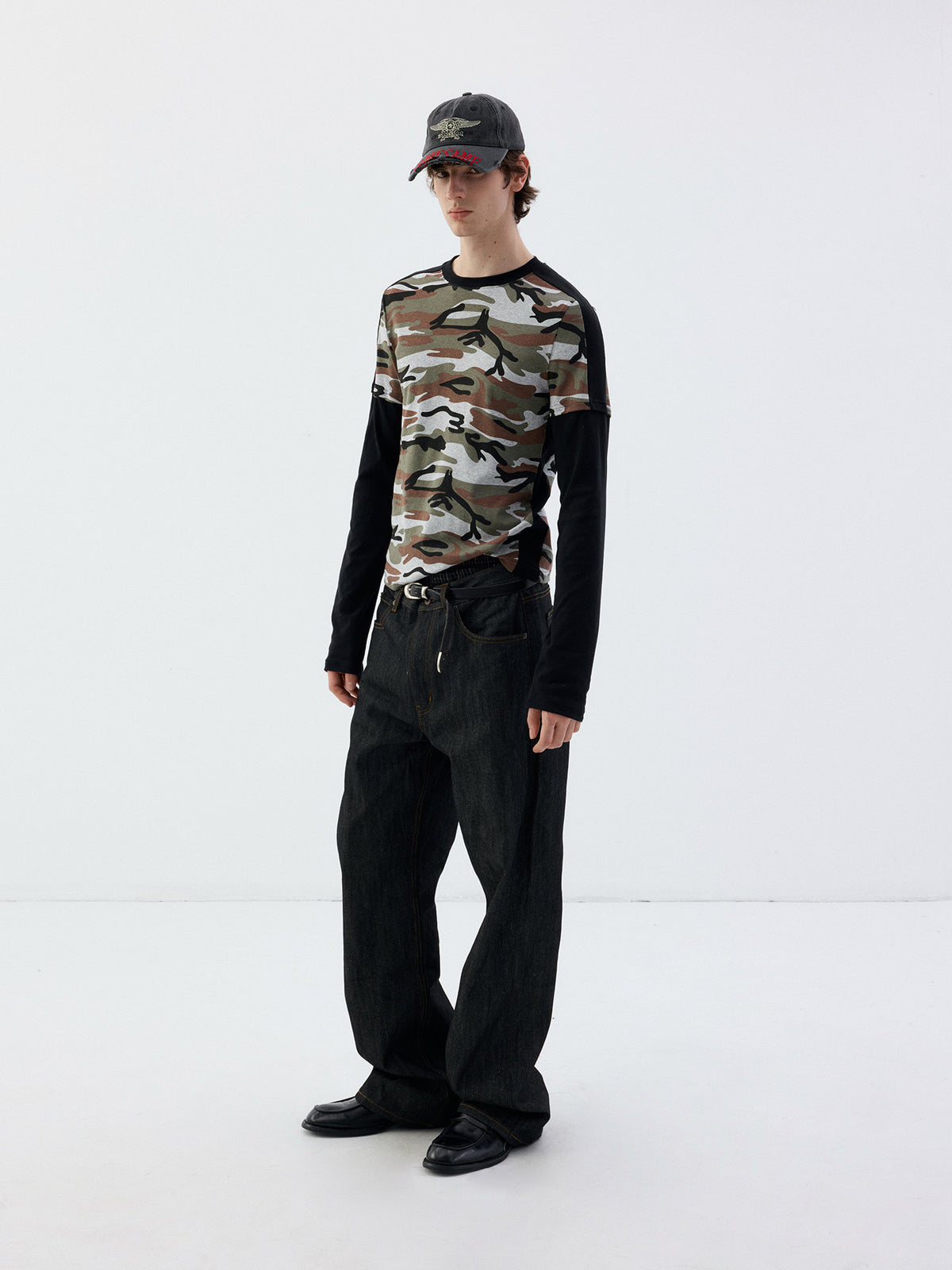 Faux Two-Piece T-Shirt