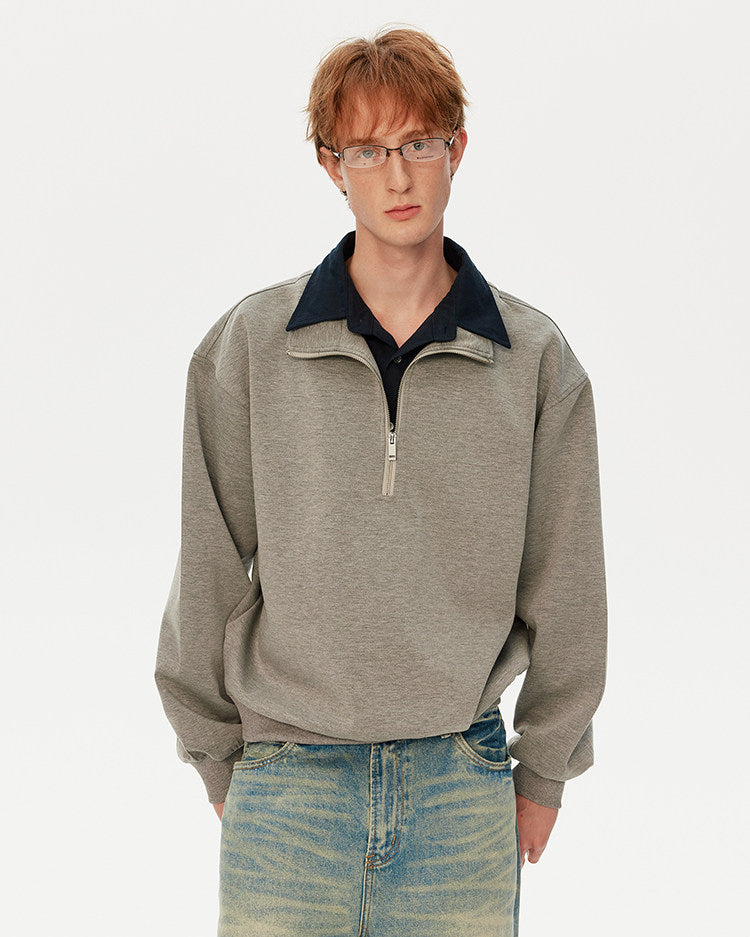 더블넥 스웨트셔츠