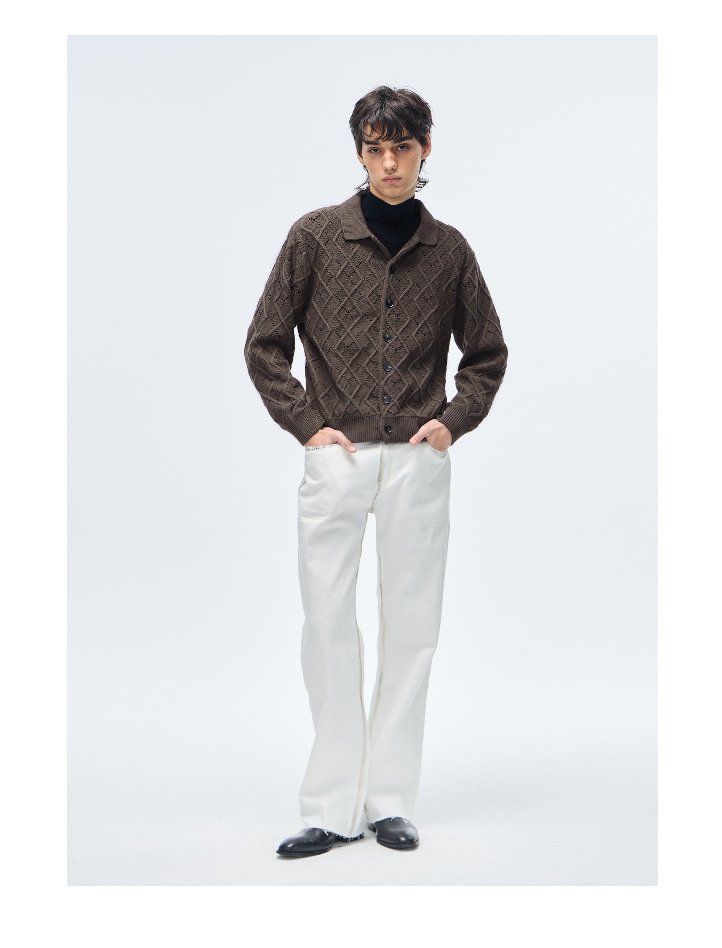 Twist-knit cardigan