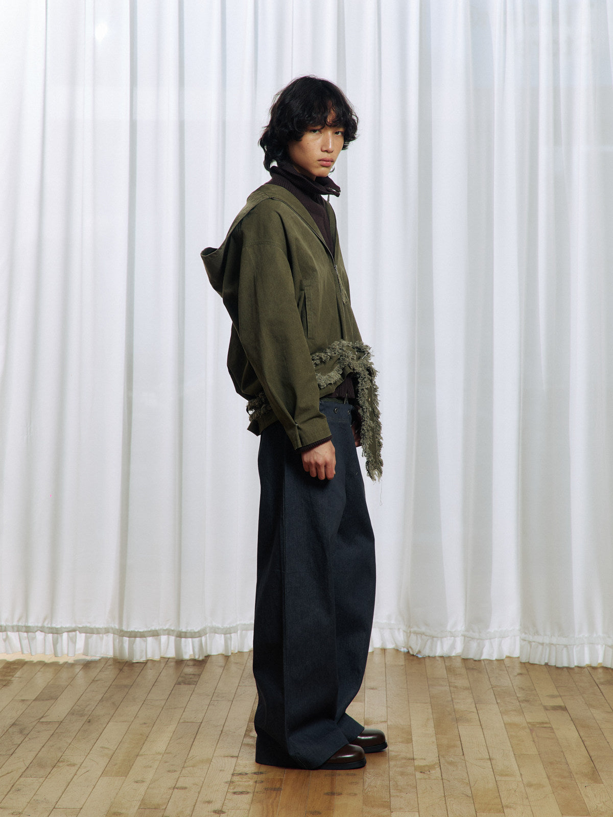 Tassel Large Hooded Jacket