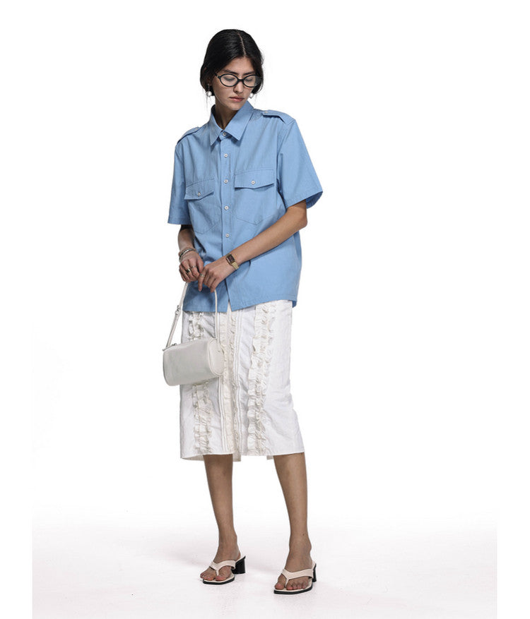 Workwear-style shirt