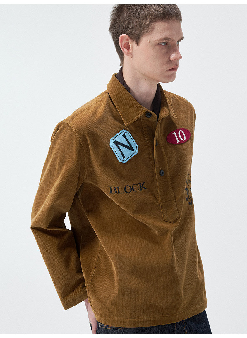 Original Embroidered Badge Label Casual Shirt