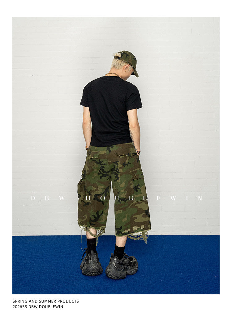 와플 질감 티셔츠