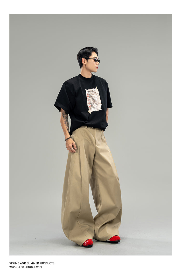 Damage Print Cotton T-Shirt