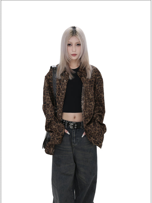 Retro leopard print shirt