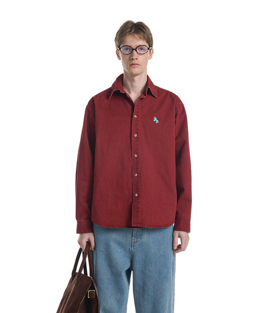 Vintage-Style Brushed Shirt