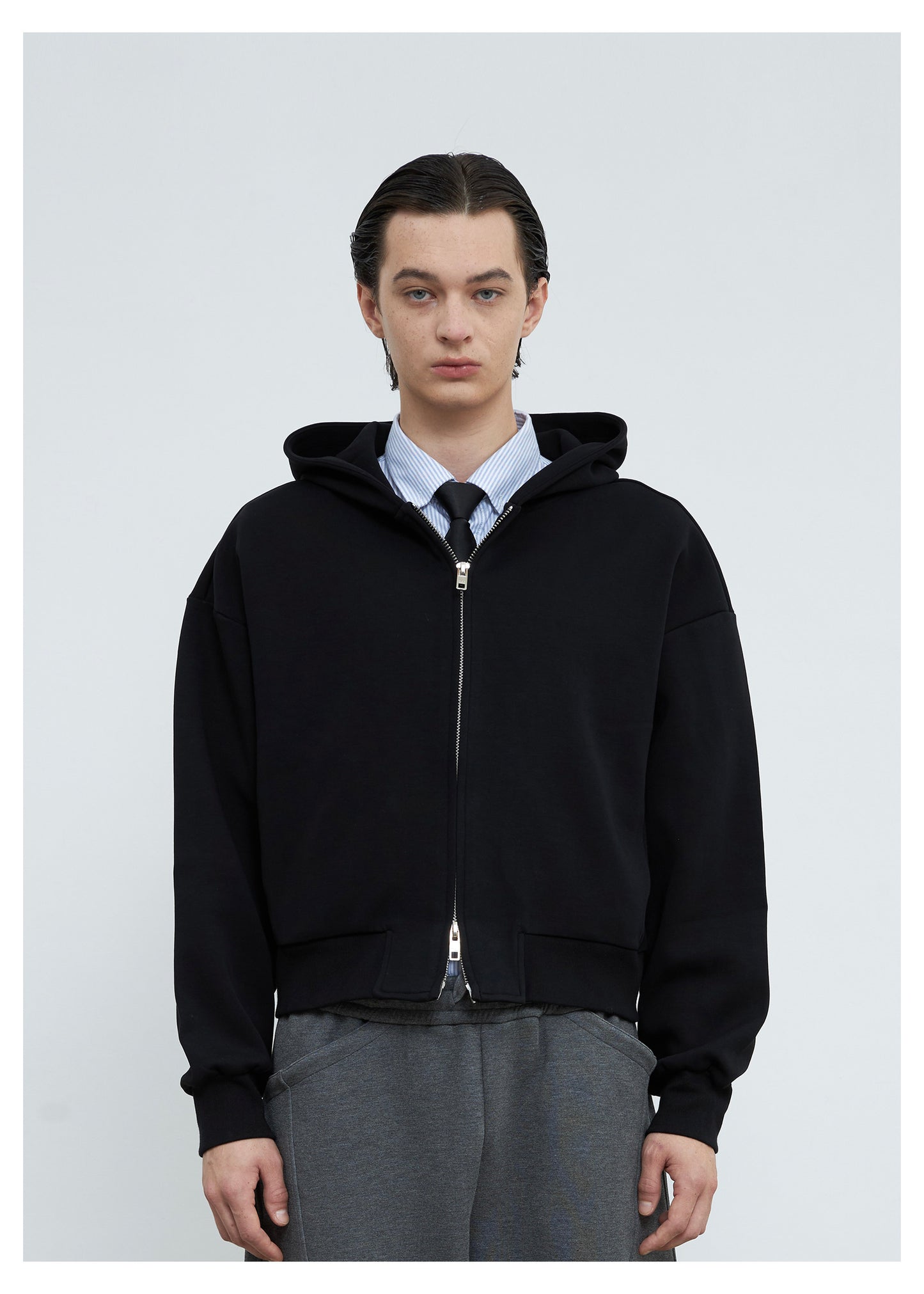 Stand-Up Hooded Sweatshirt Set