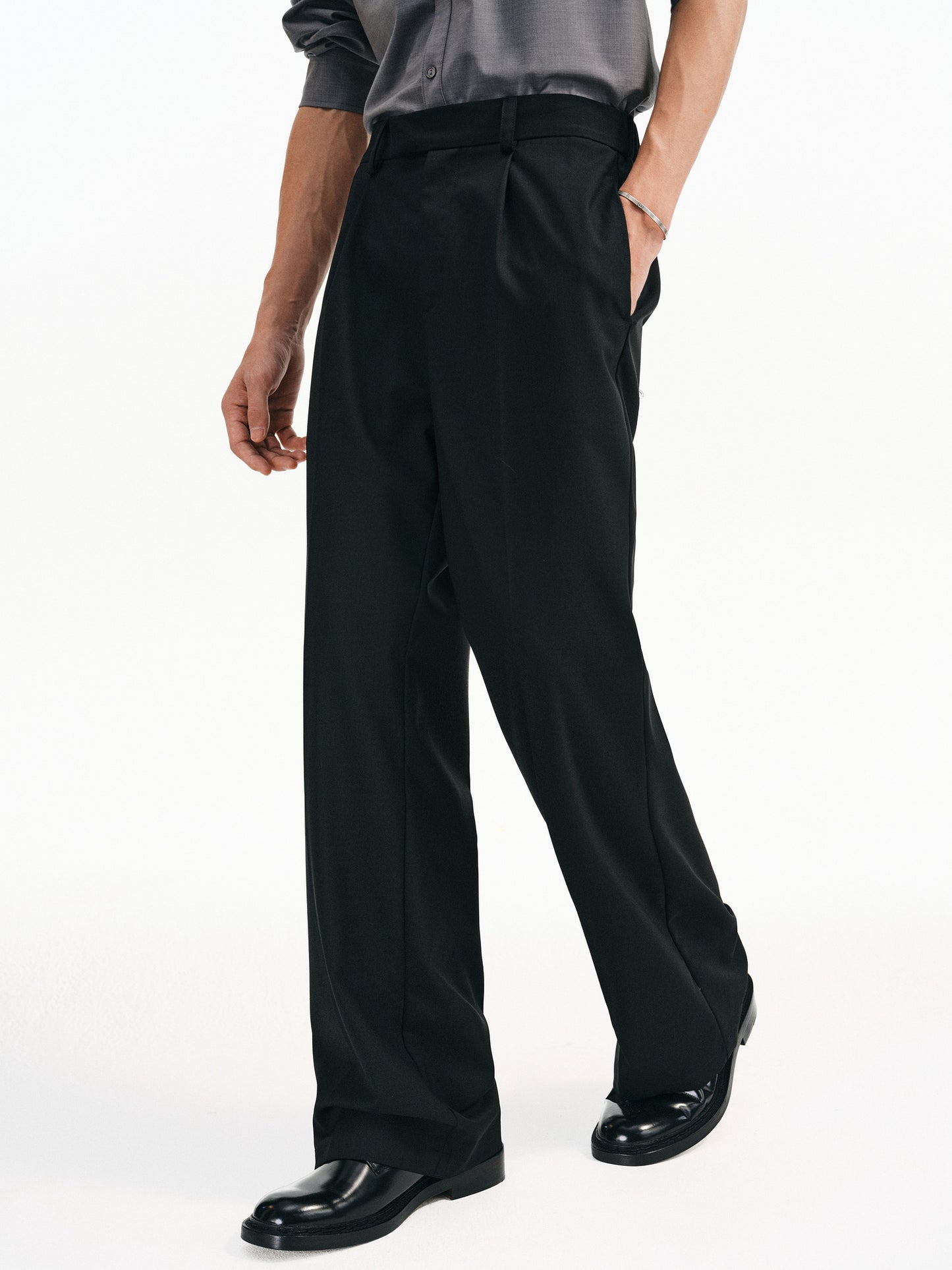 Merino Wool Straight Leg Pants