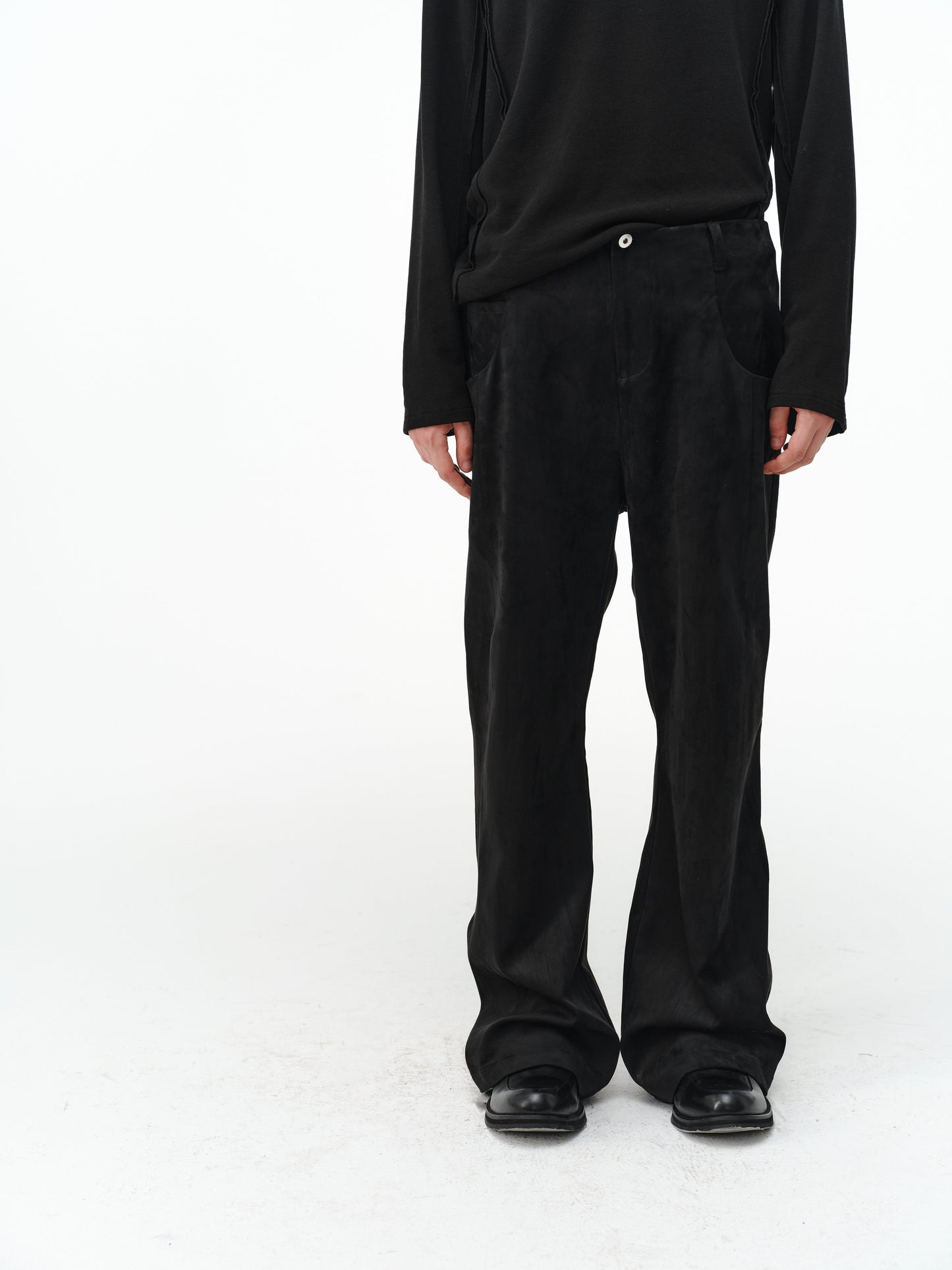 Faux Sheepskin Casual Pants