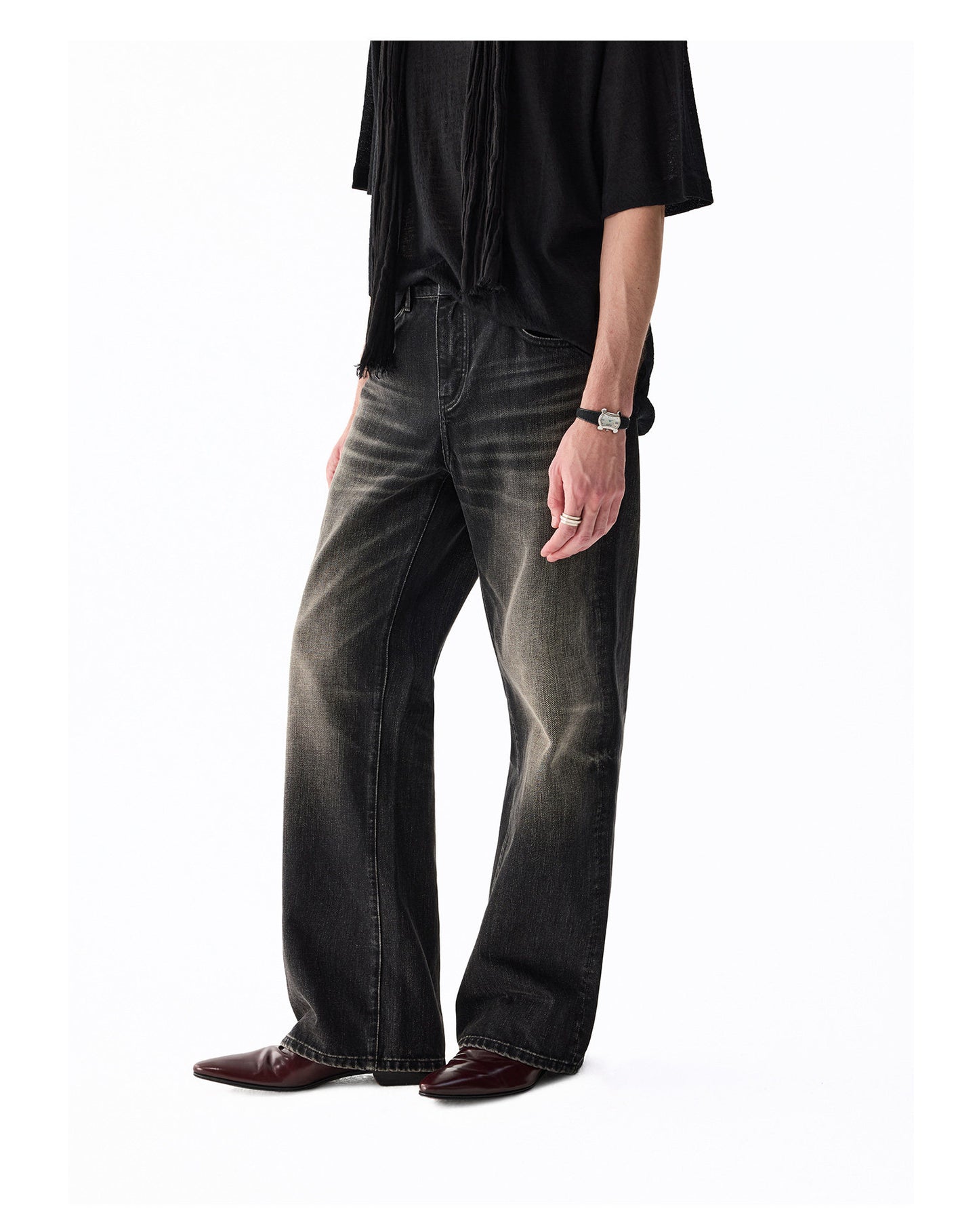 Vintage Washed Denim Pants