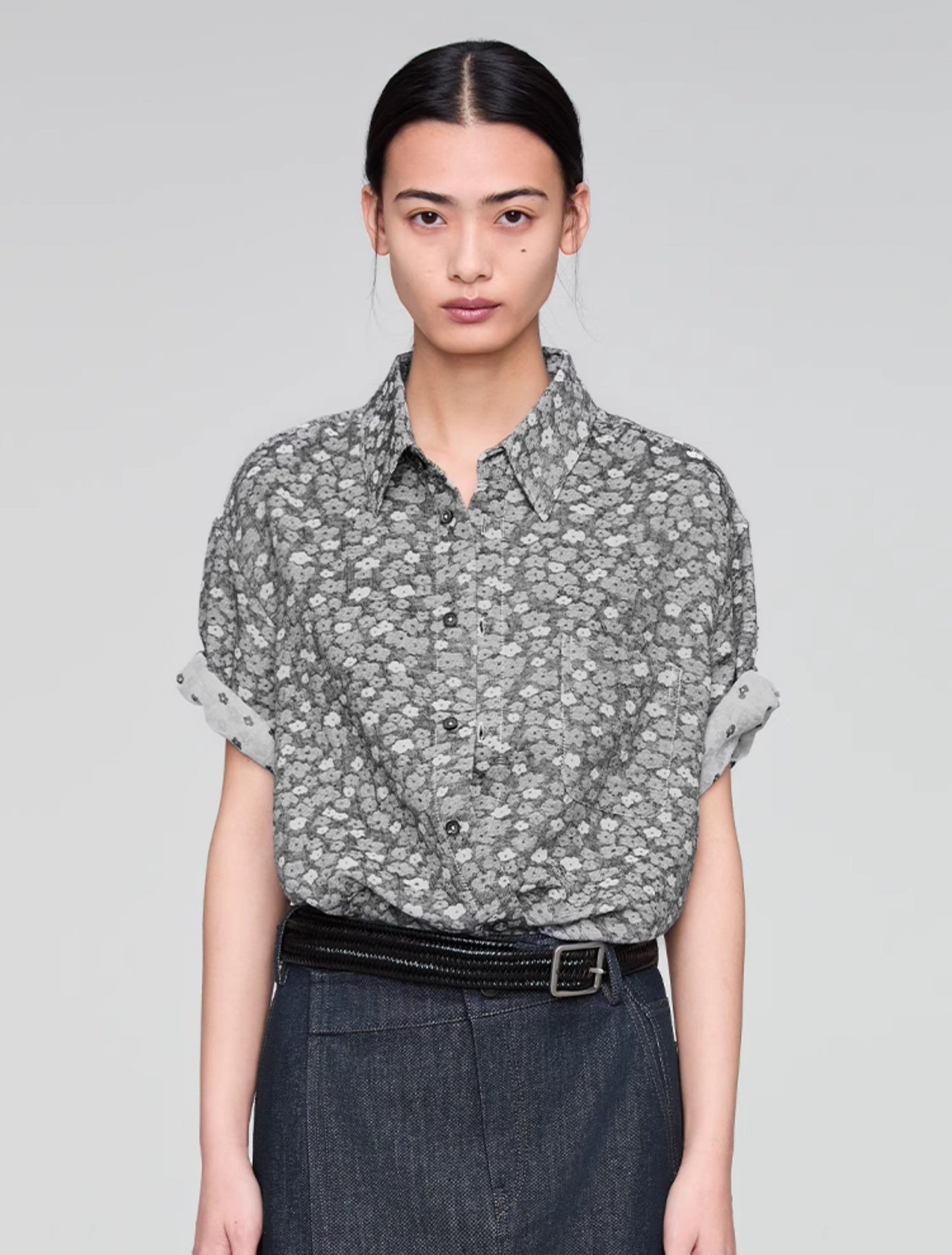 Retro Standard Collar Shirt