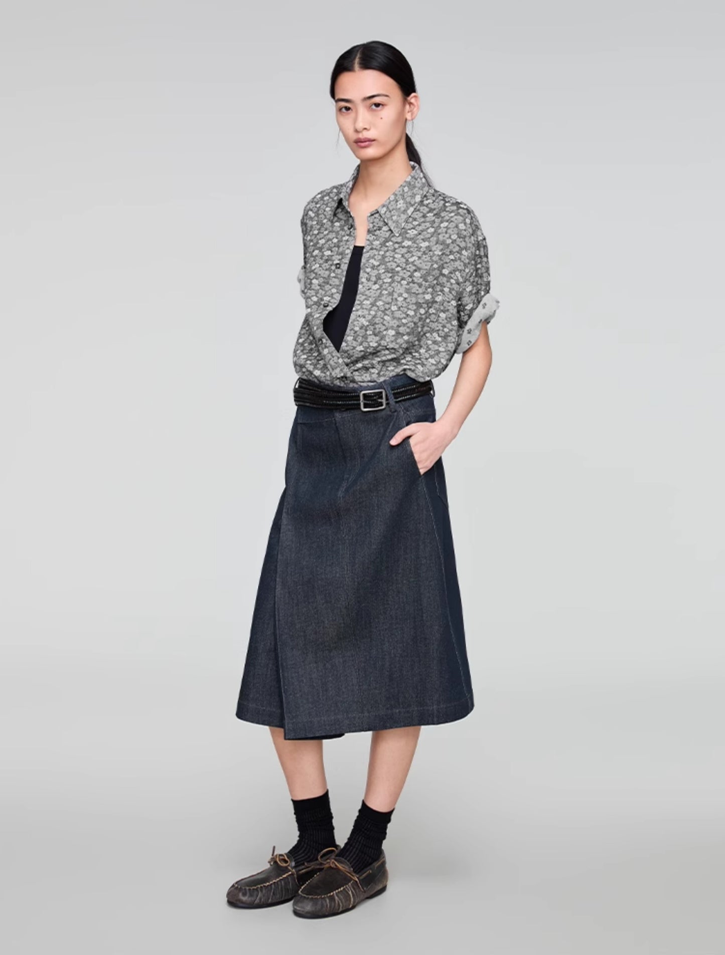 Retro Standard Collar Shirt