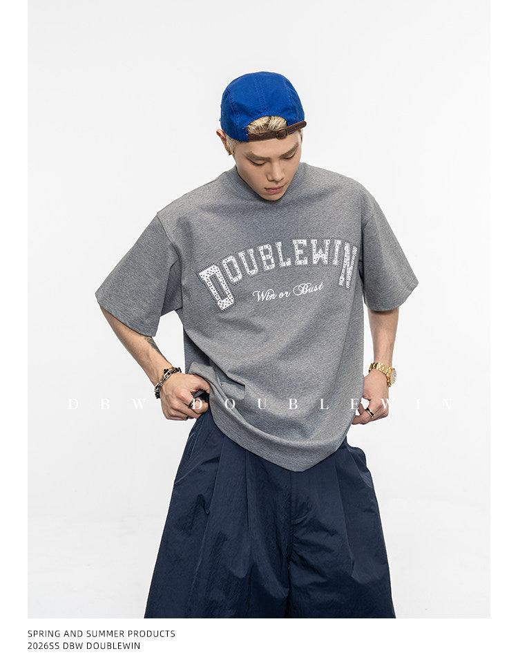 Loose-fit Round-Neck Casual T-Shirt