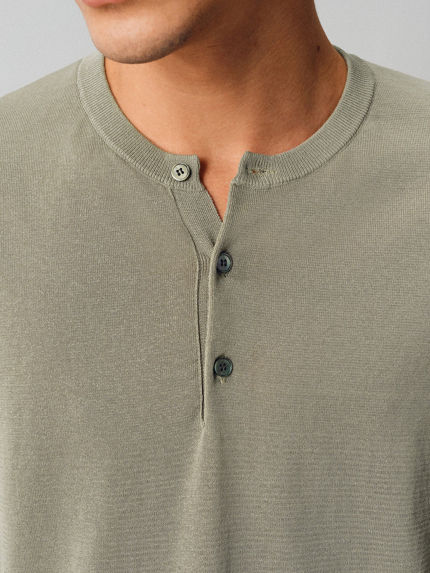 Simple Henry-Neck T-Shirt