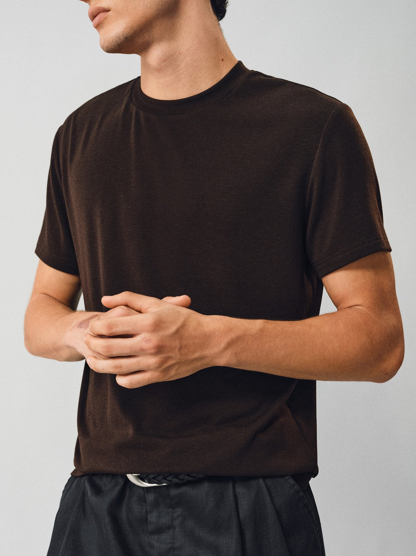 Cream-Touch Wool Round-Neck T-Shirt