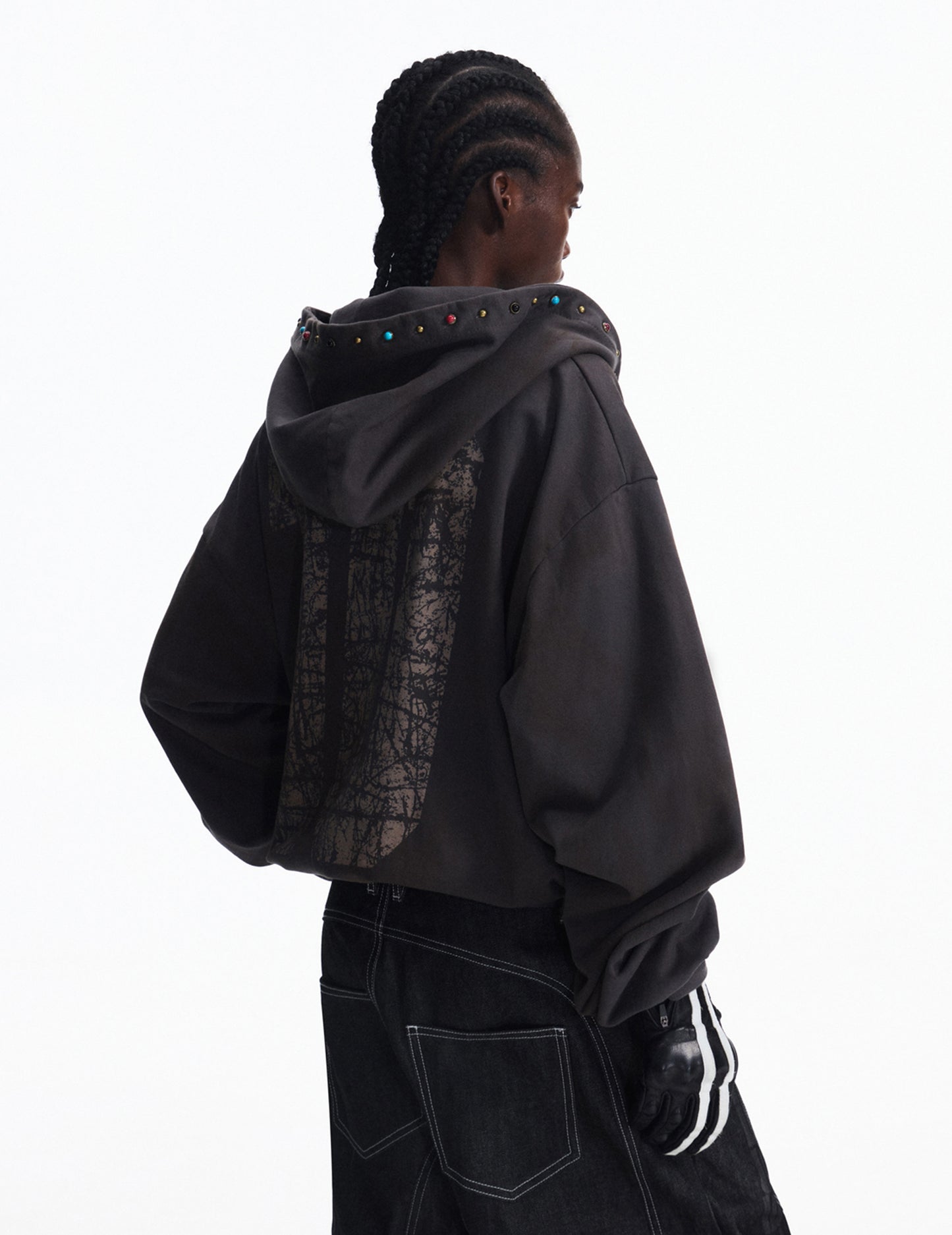 Zip-Up Hooded Sweatshirt