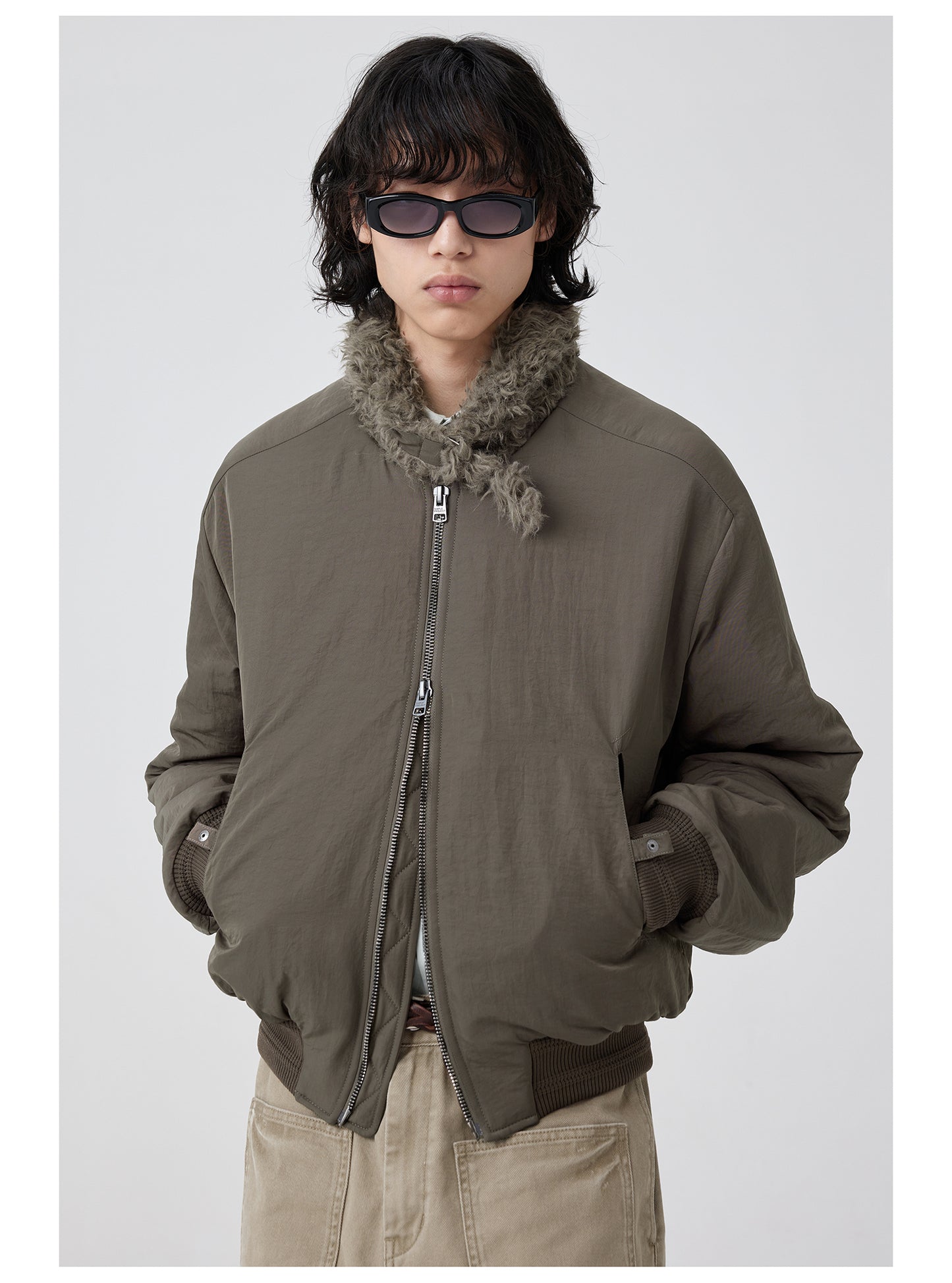 Fur Collar MA-1 Bomber Jacket