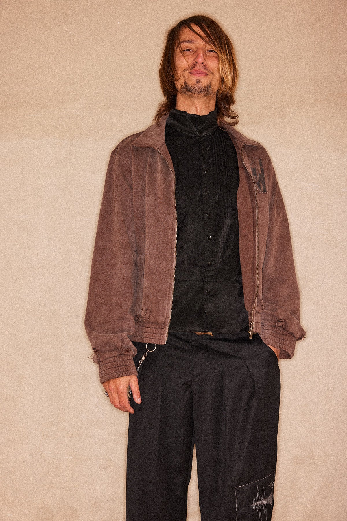 Appliqué Print Jacket