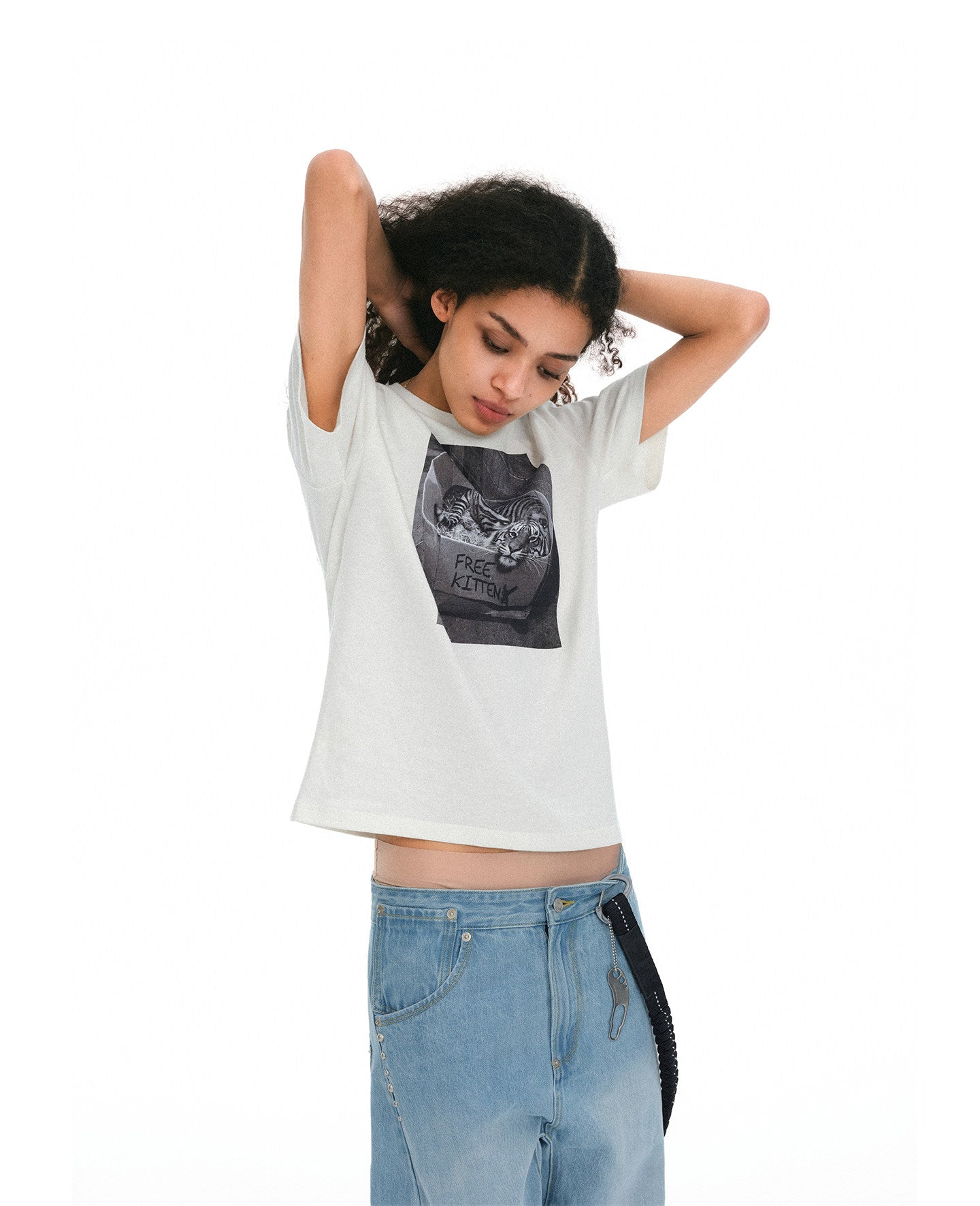 Slim-Fit Fan Print T-Shirt