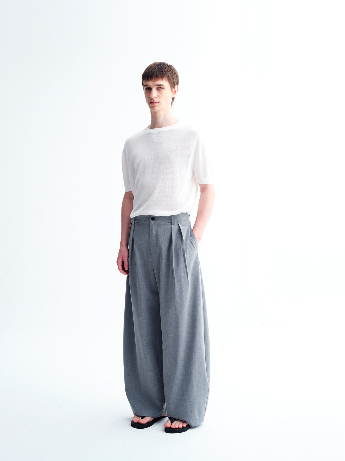 Cool High-Waisted Wide-Leg Pants