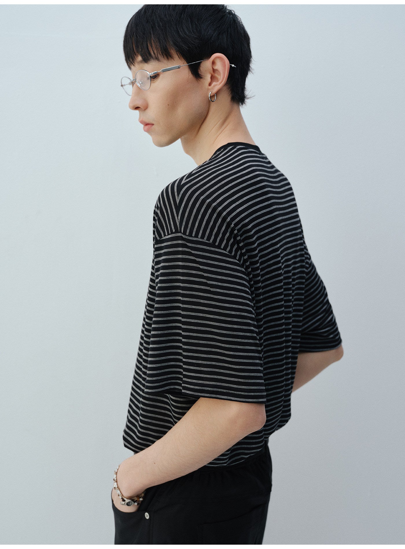 뽕실크 스트라이프 티셔츠